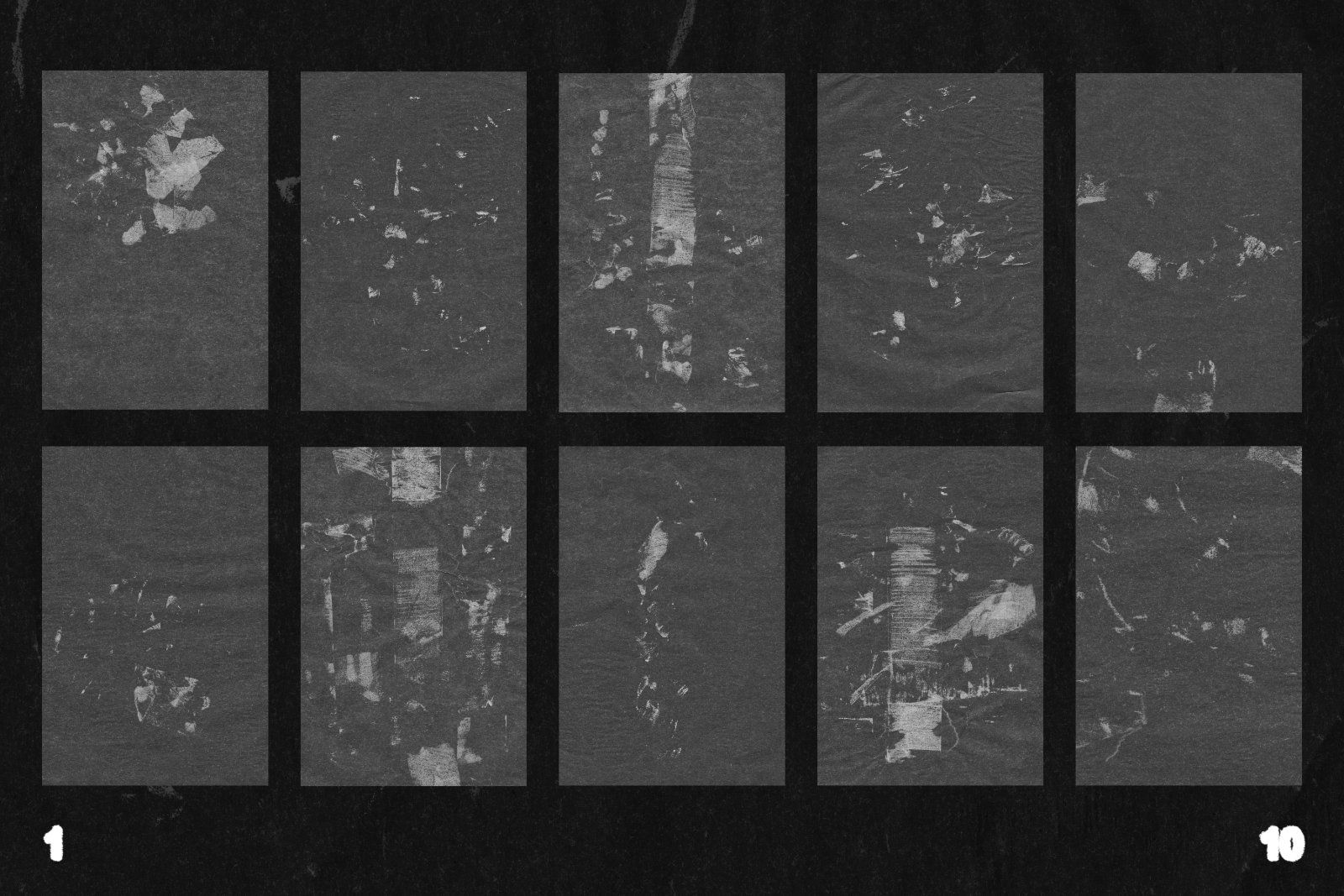 Grunge paper marks textures — image 3