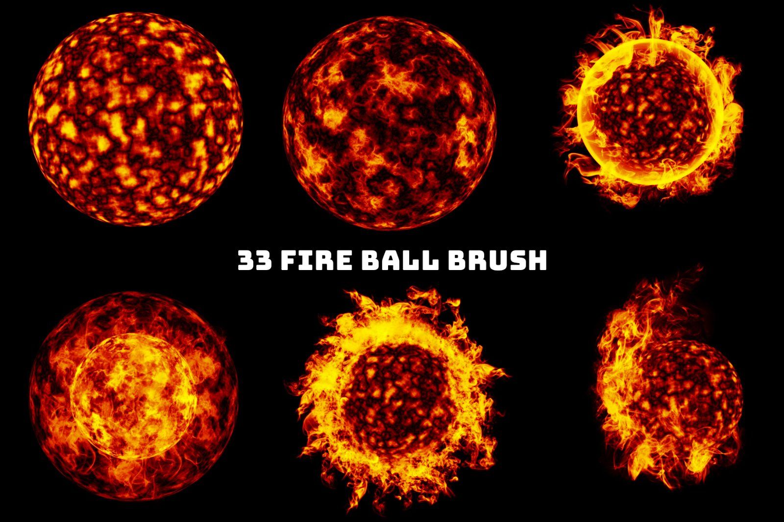 150+ Fire Flames Photoshop Brush, Fire Circle brush, Fire Ball brush, Fire brush, fire effect, flame — image 4