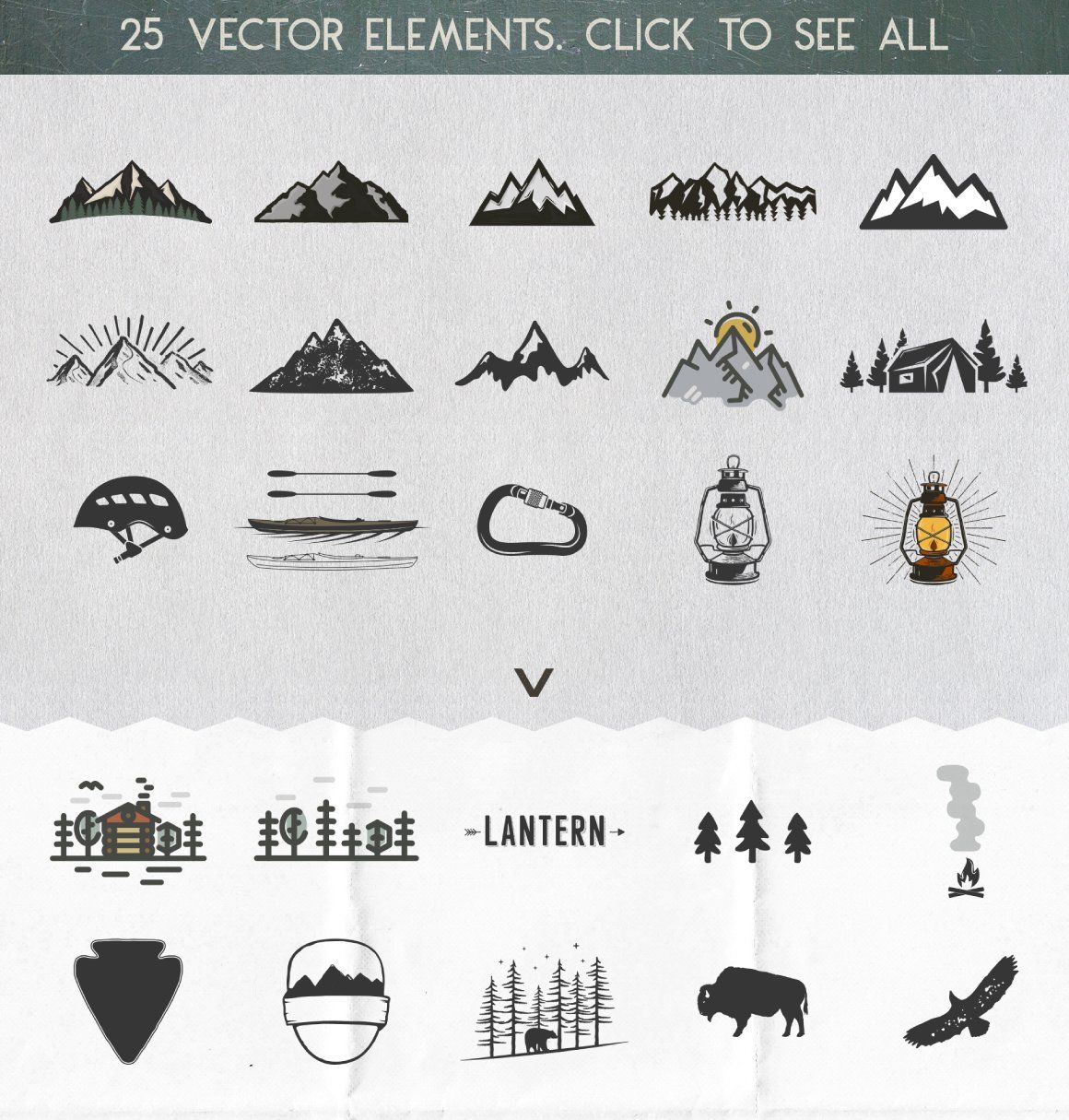 Retro Camp Badges / Stickers Vol.1 — image 4