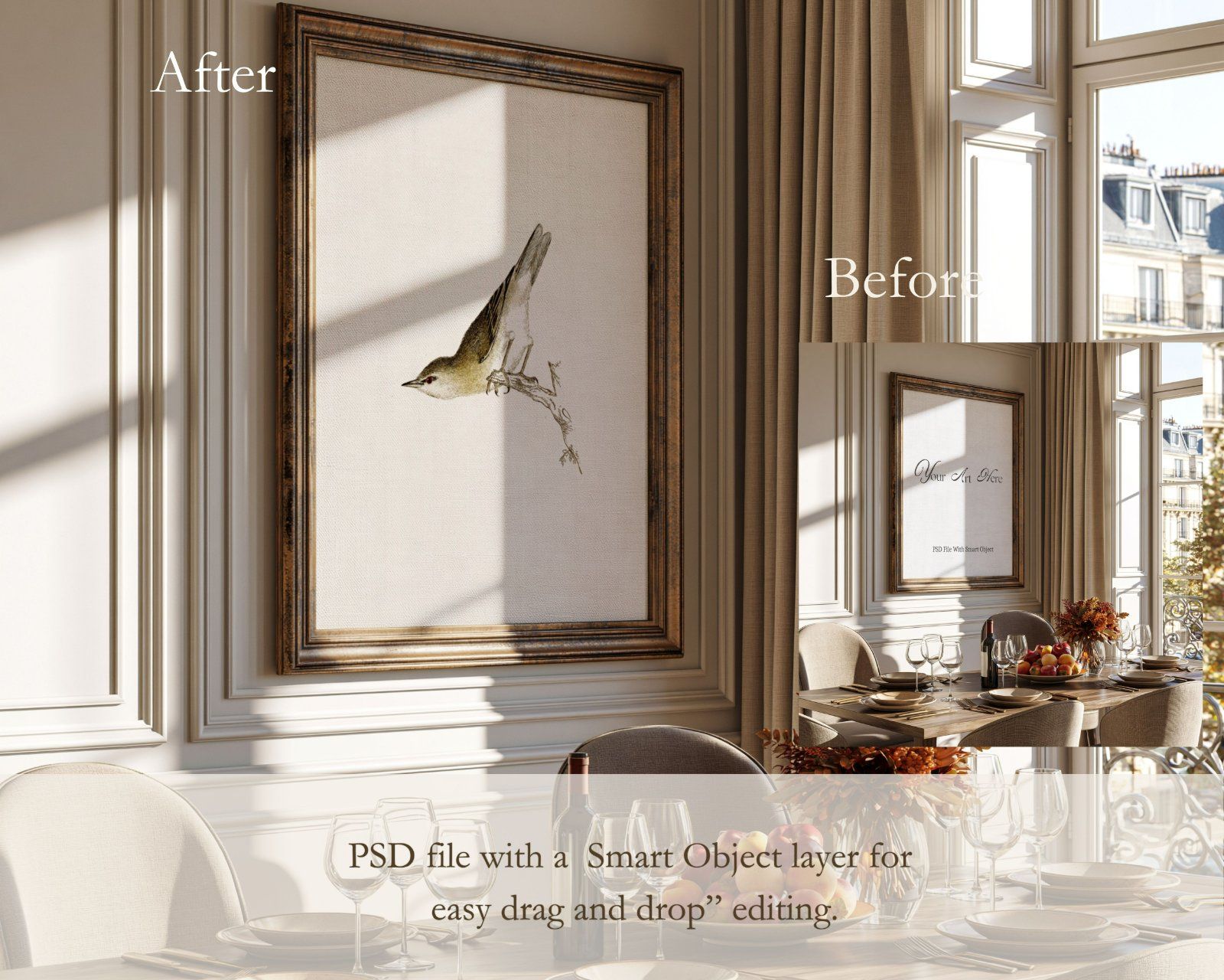 4x5 Wall Frame Mockup | Vertical Art Display — image 2