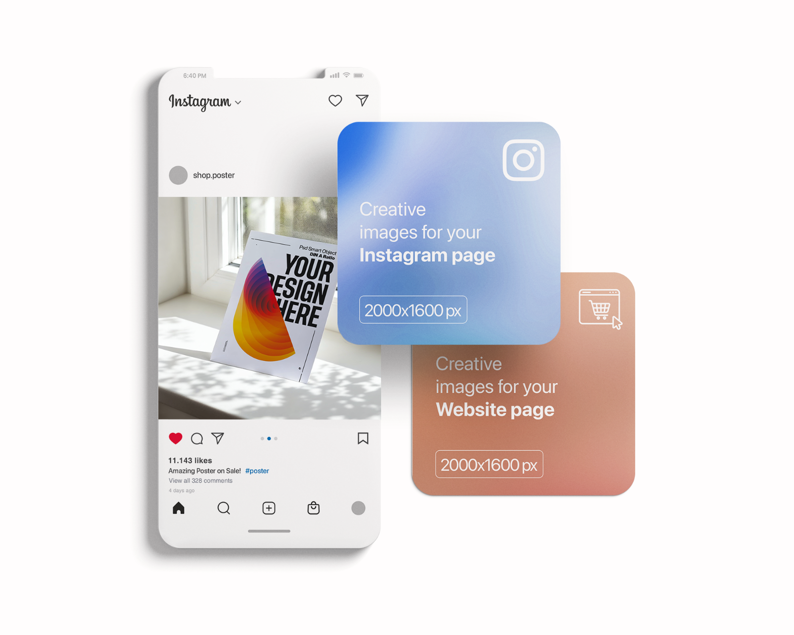 Poster Mockup Bundle: Din A Ratio PSD Template — image 3