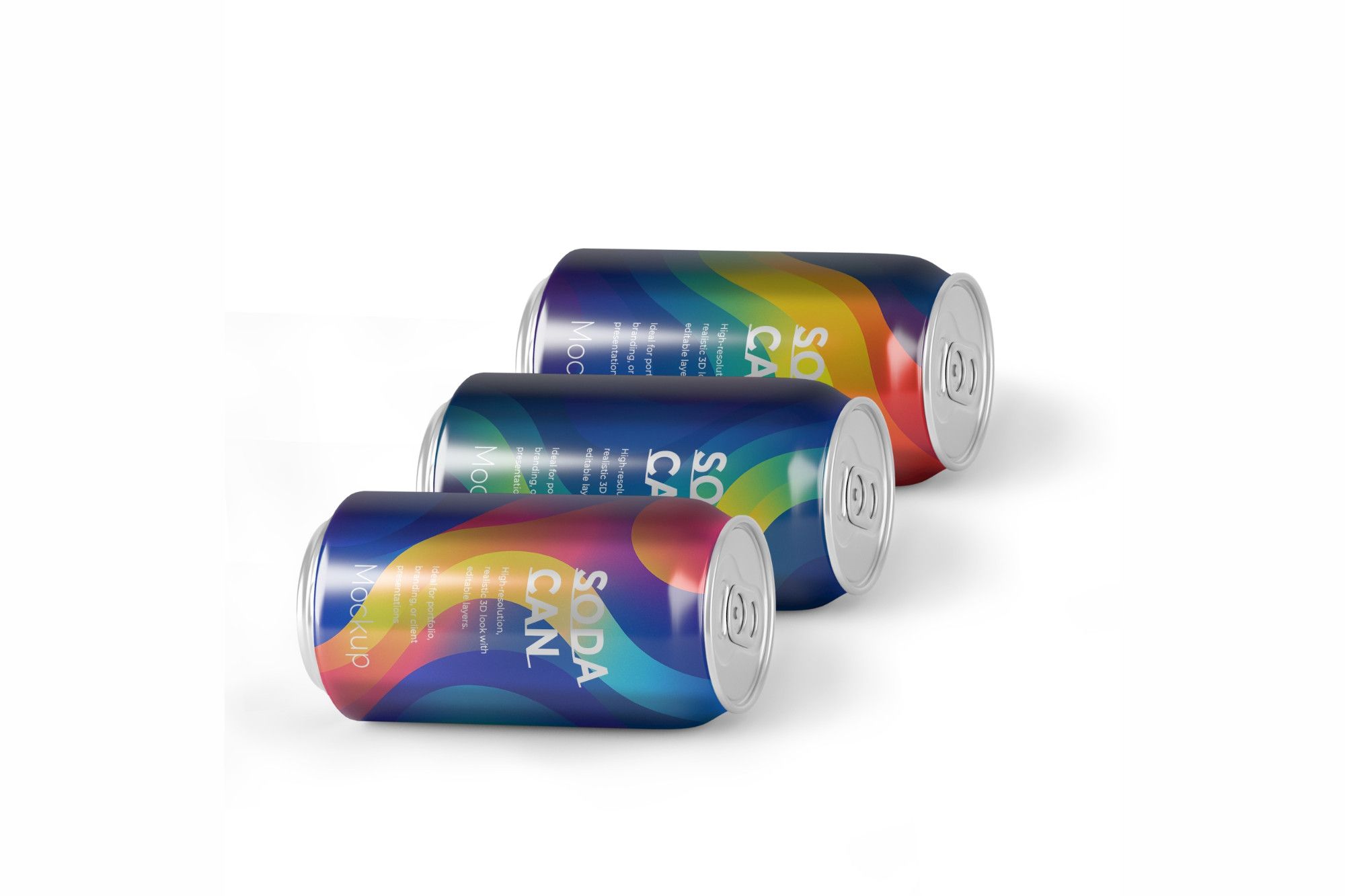 Modern Soda Can Mockup Series – 330ml Editable PSD Set — image 3
