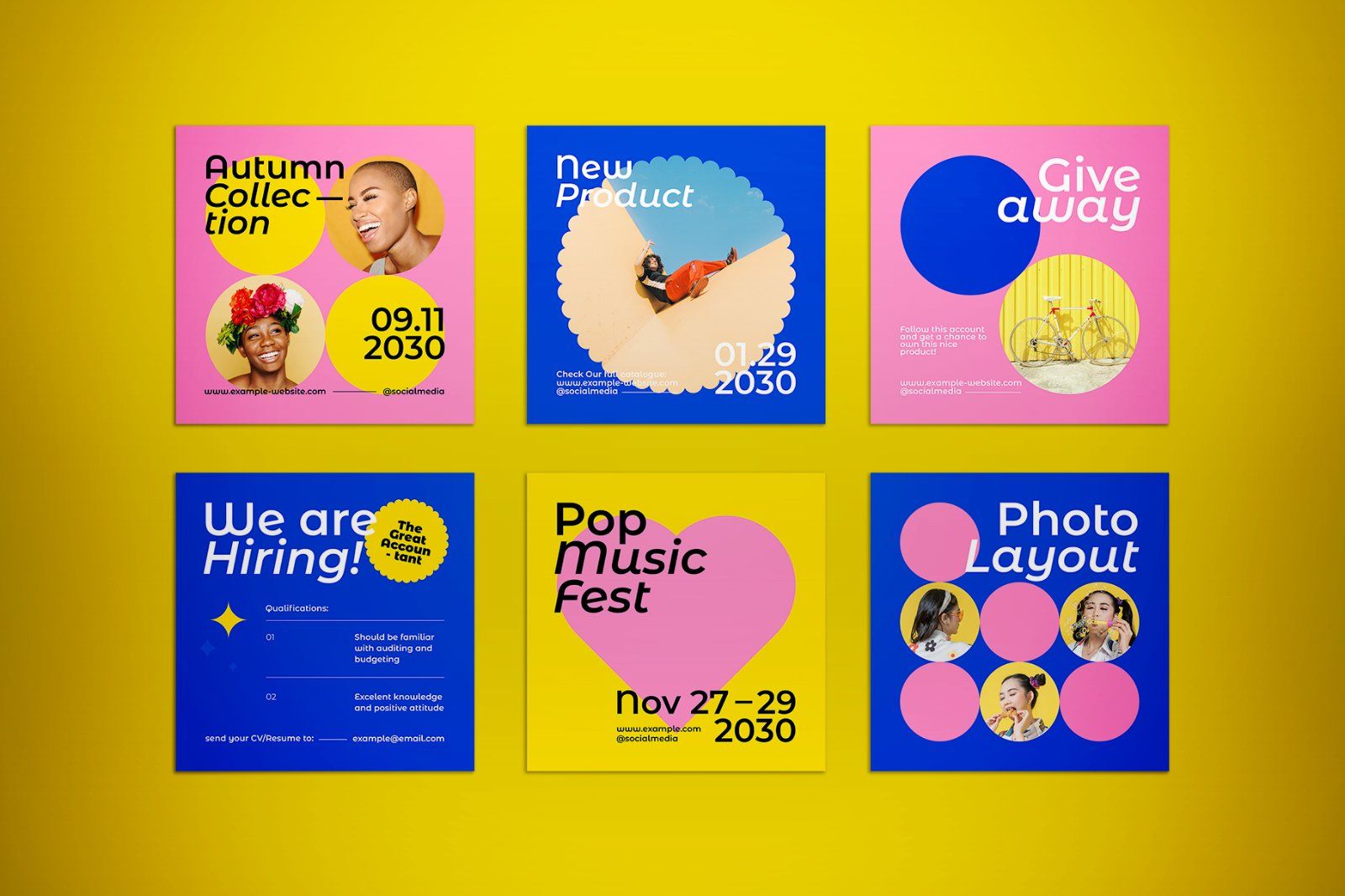 Geometric Basic Shapes Social Media — image 3