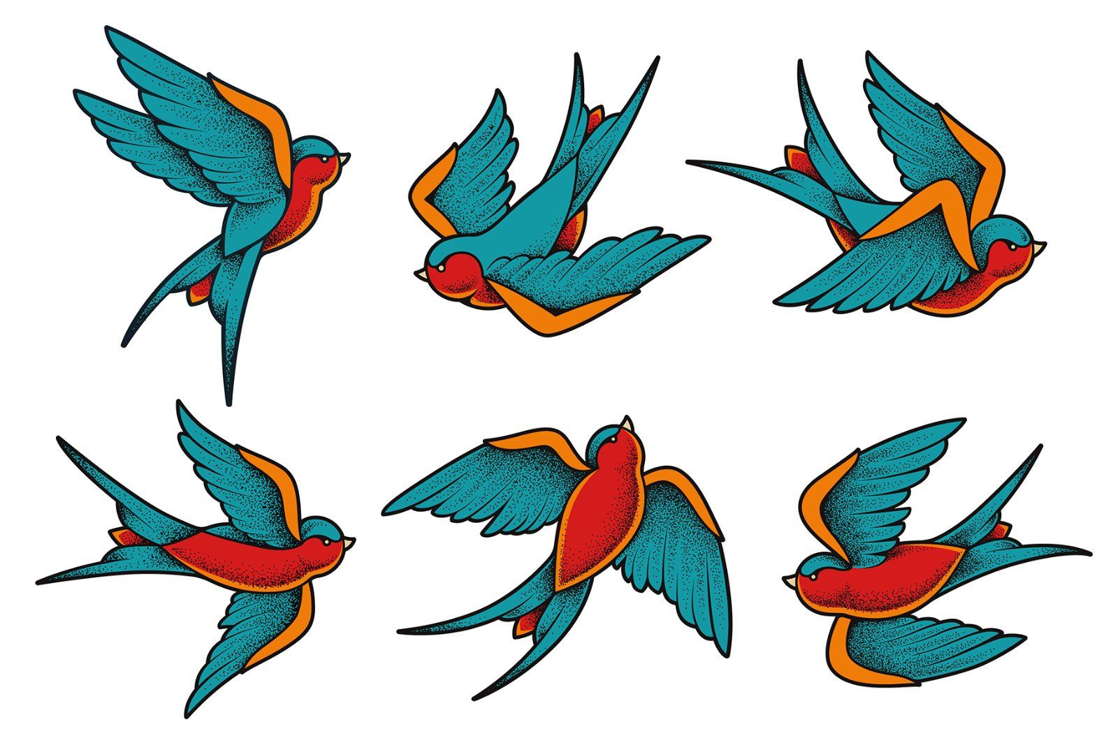 Old School Tattoo Birds — image 3