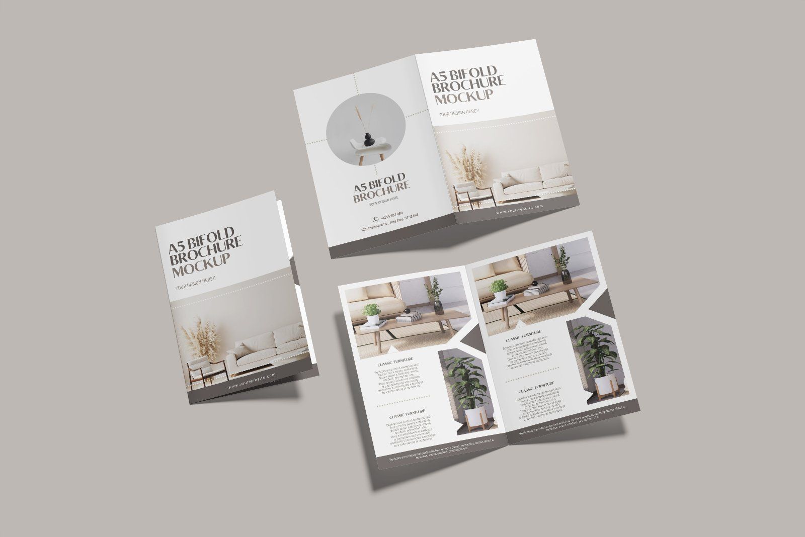 A5 Bifold Brochure Mockup — image 3