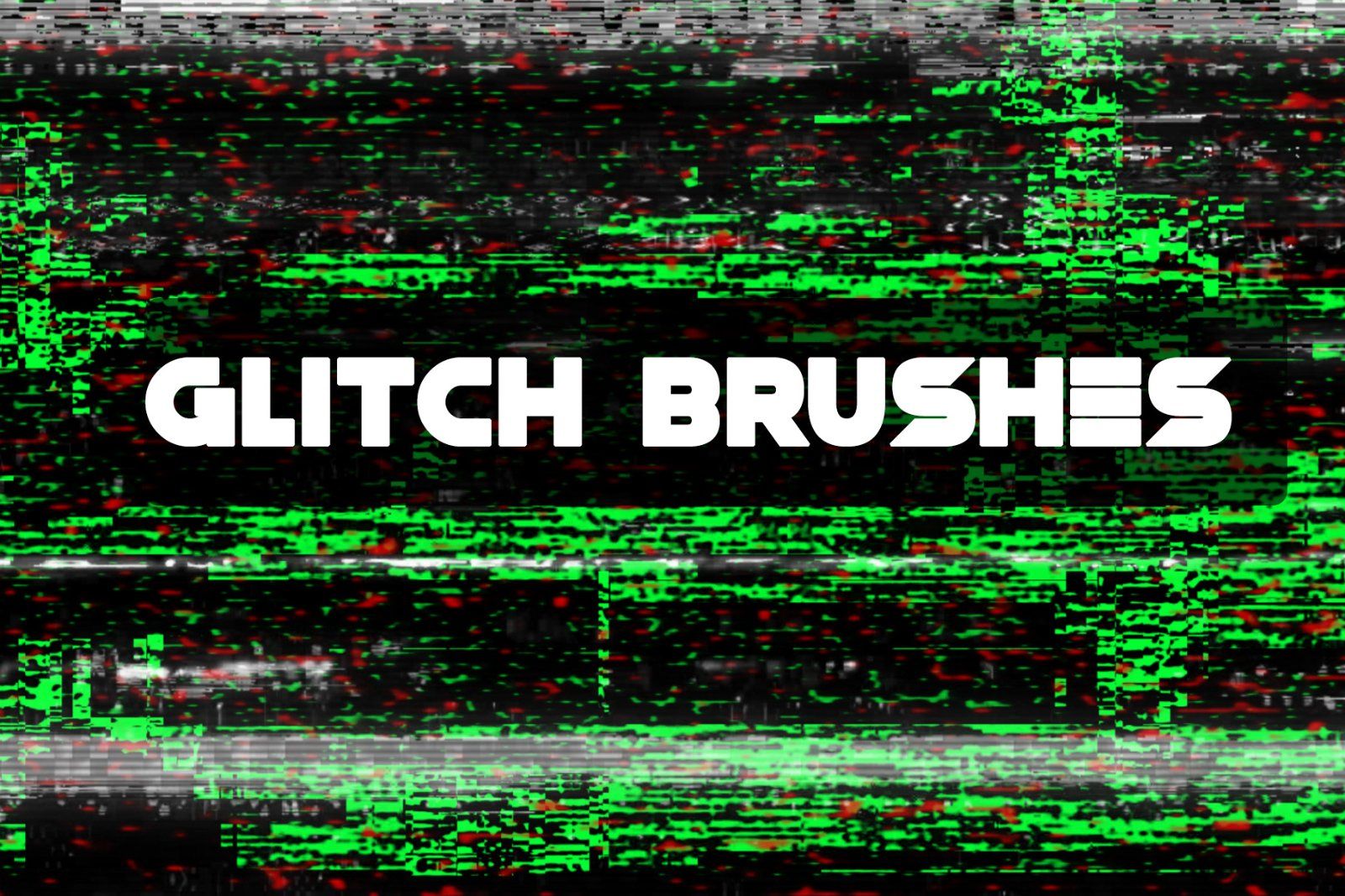 200 Glitch Photoshop Brushes, Glitch brush, Twitch brush, Photoshop brushes, Glitch Effect Stream — image 2