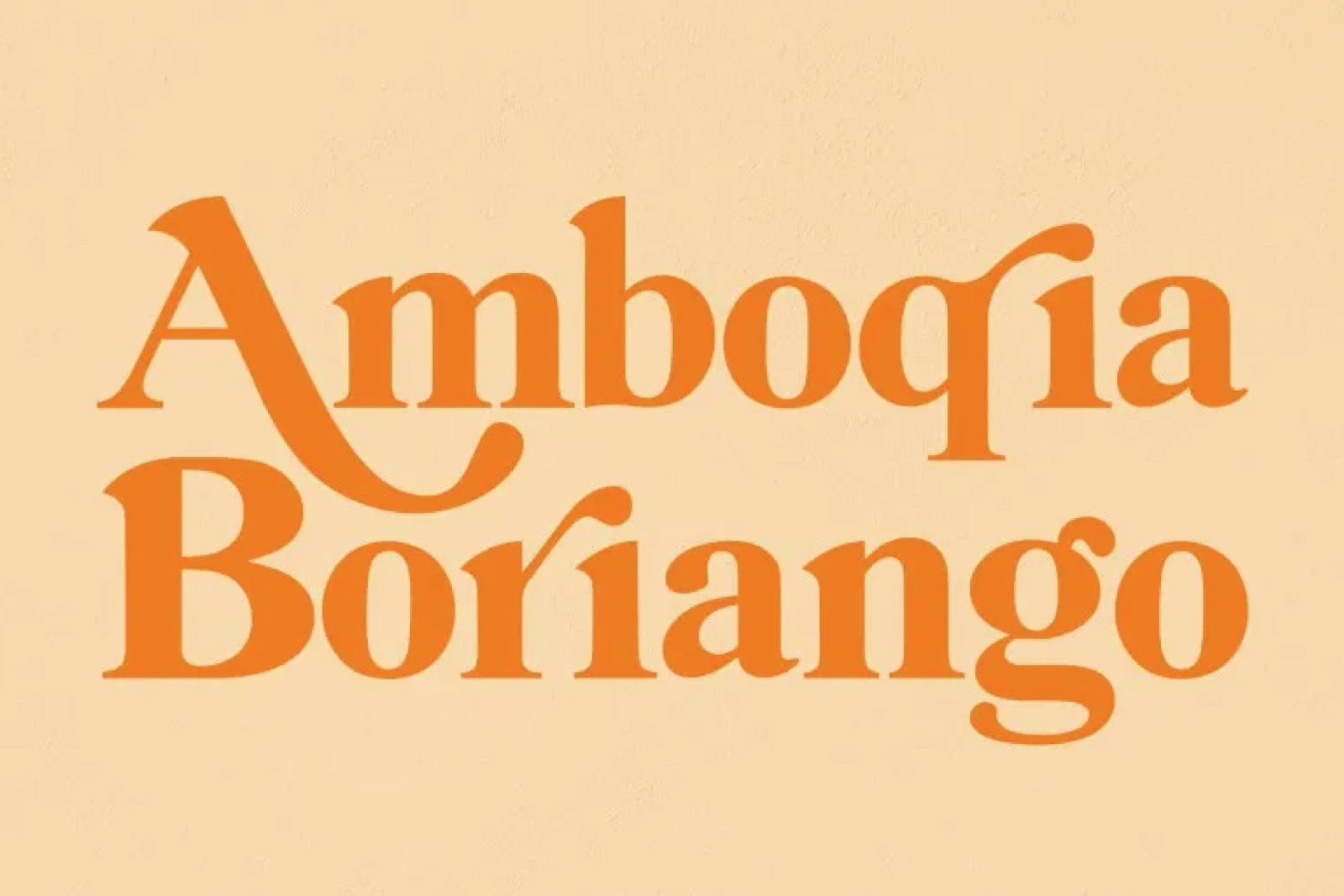 Amboqia Boriango font free download — image 1
