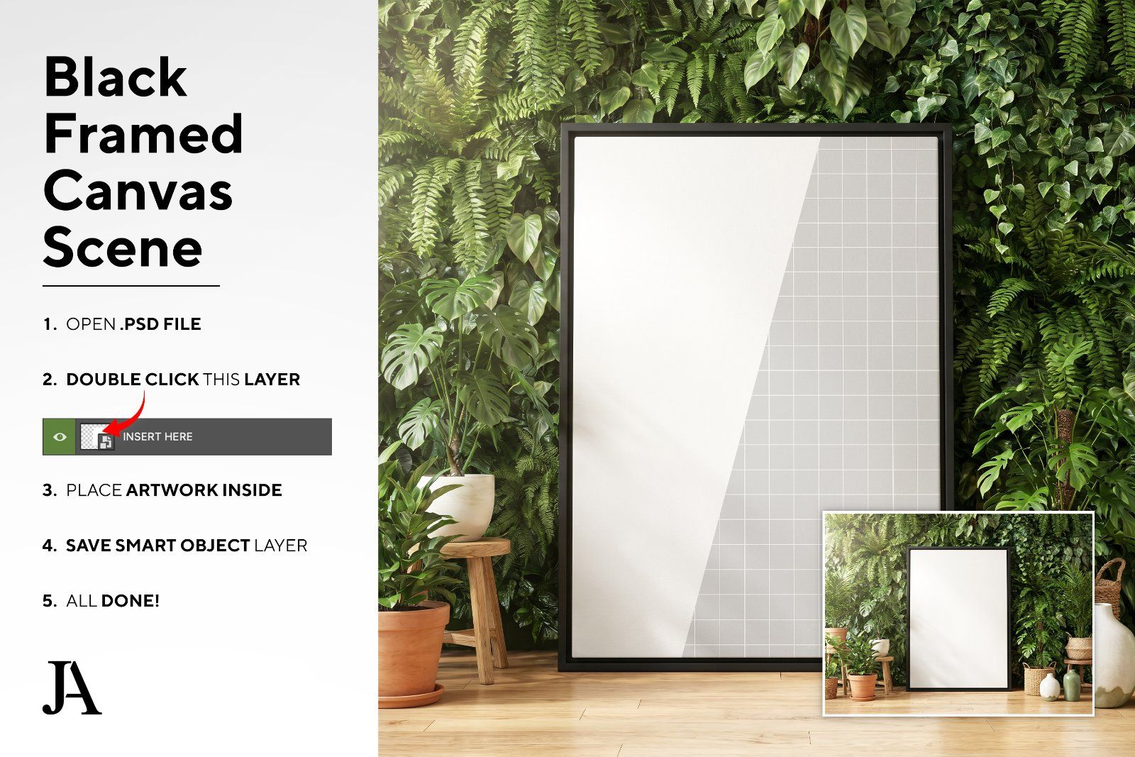 Black Framed Canvas | DIN A PSD — image 4