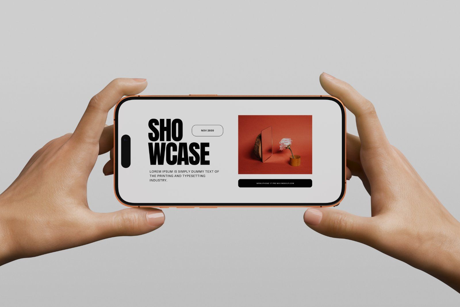 iPhone 17 Pro Mockup Holding — image 3