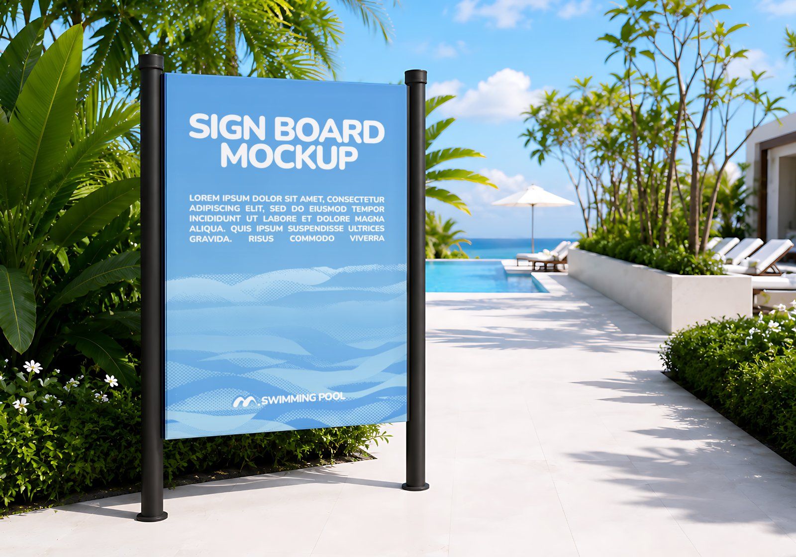 Premium Swimming Pool Mockup Bundle – 15 Aesthetic PSD Scenes for Swimwear, Resort & Aquatic Sports — image 7
