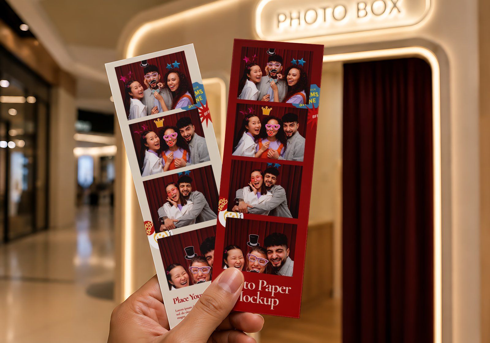 Premium Photo Box Rental Mockup Bundle – 15 Gen-Z PSD Scenes for Photobox Strips, Curtain Booths — image 20