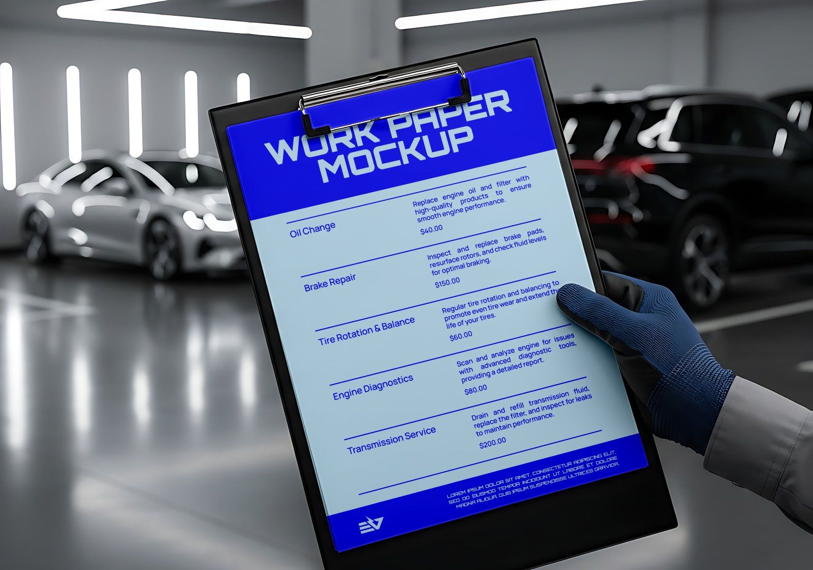 Premium Electric Vehicle Garage Mockup - 15 PSD File — image 5
