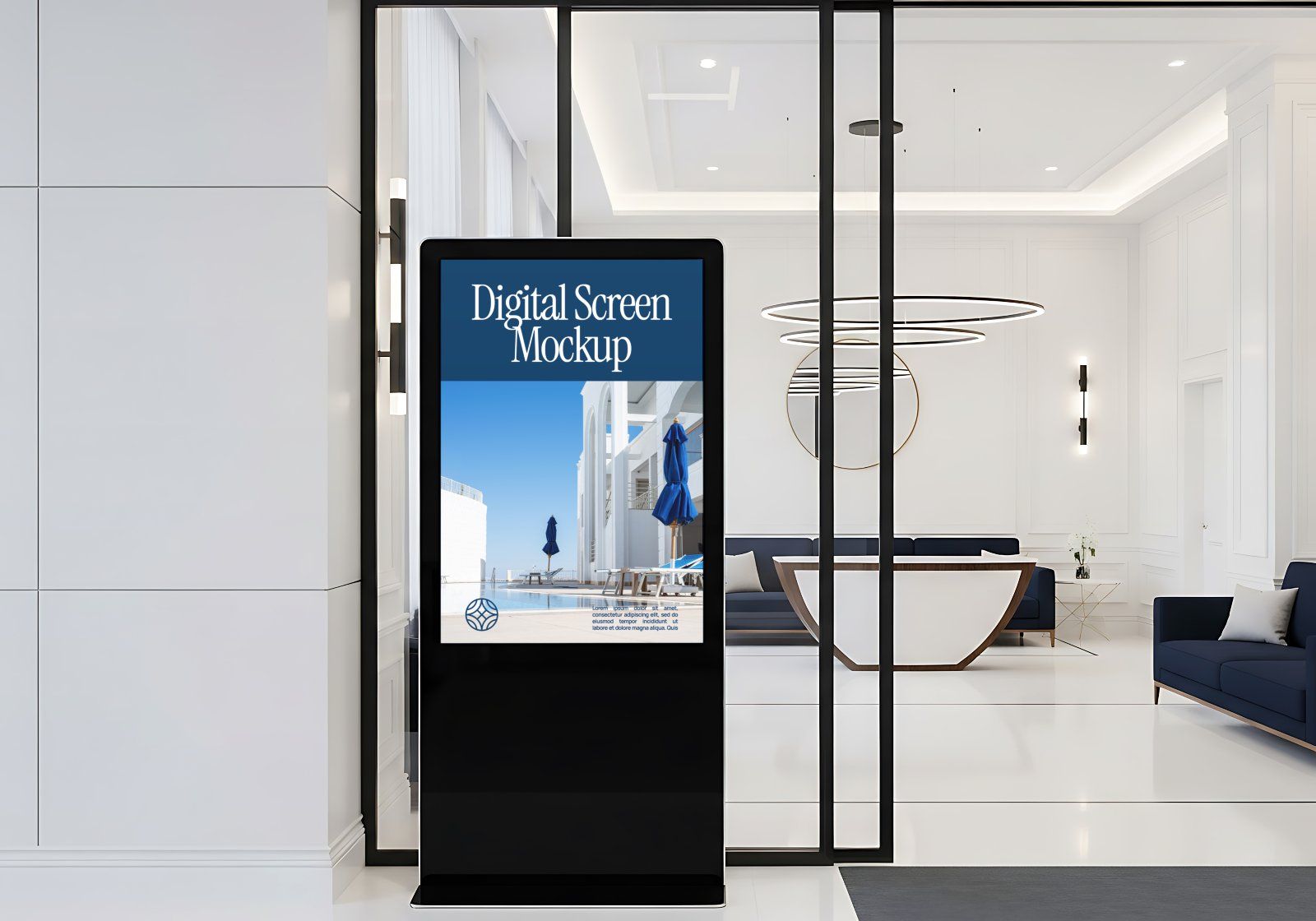Premium Branding Blue Hotel Mockup — image 4