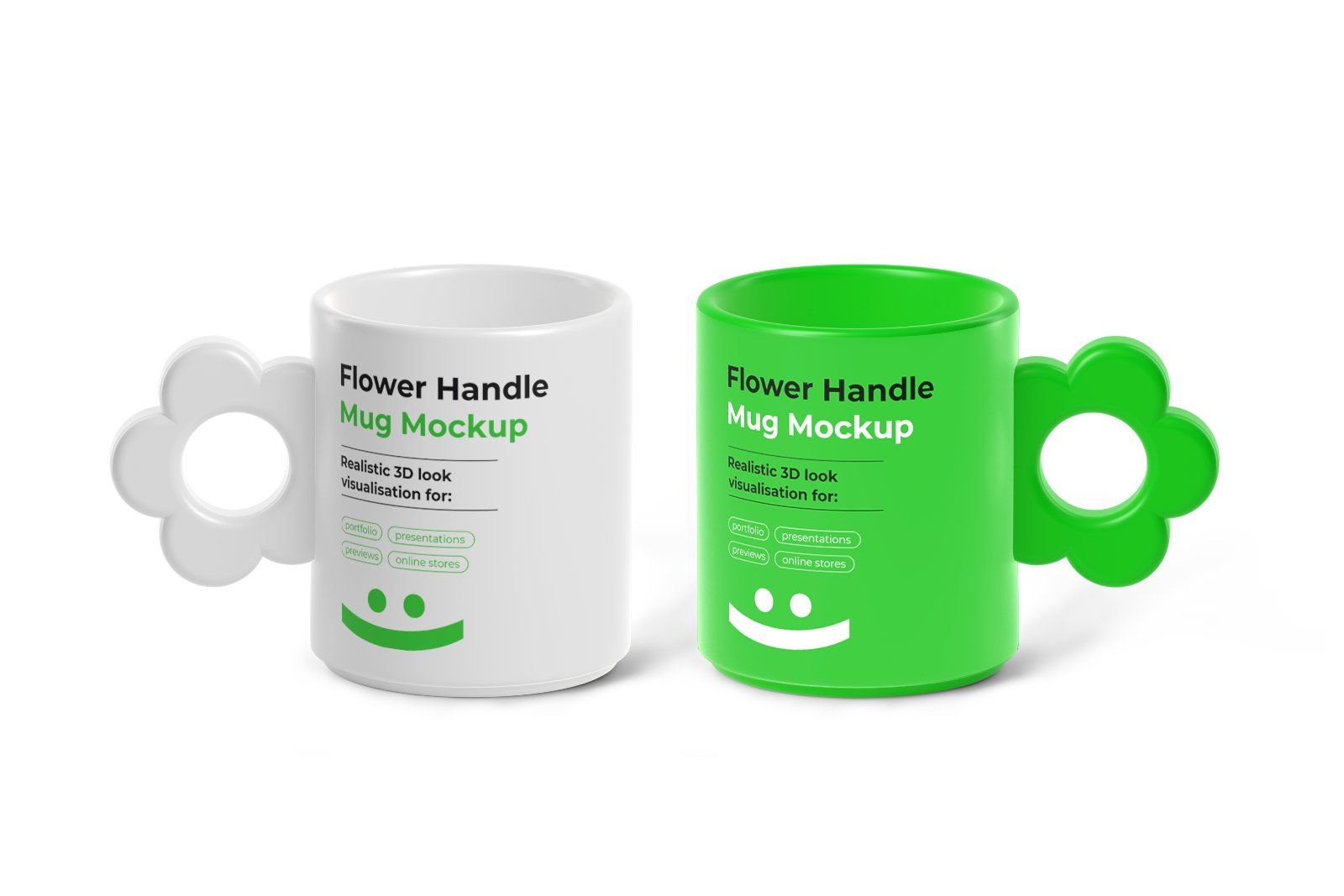 Cute Mug Mockup with Floral Handle — image 5