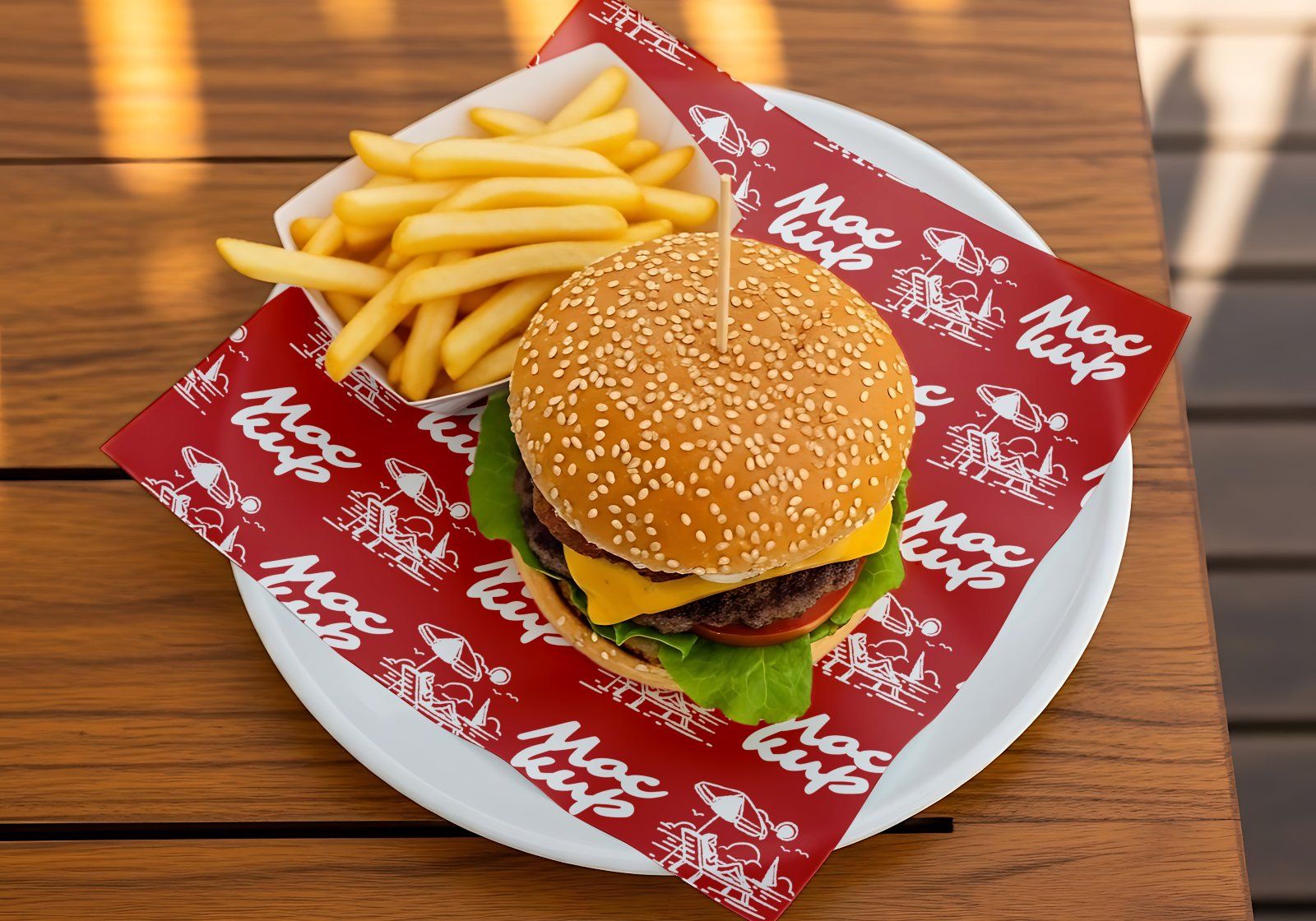 Beach Cafe Tropical PSD Set for Summer Restaurant, Juice Bar & Burger Shop — image 5