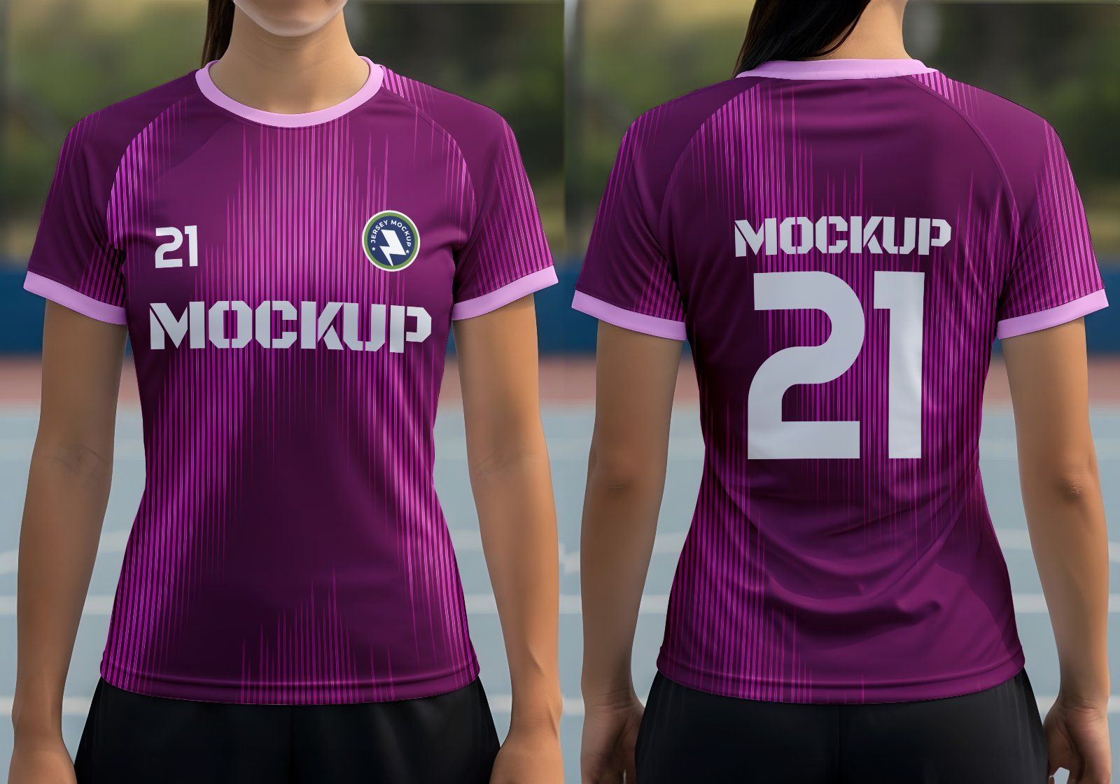 Women Jersey Mockup Bundle – 7 PSD Sportswear Templates for Volleyball, Soccer & Fitness Apparel — image 6