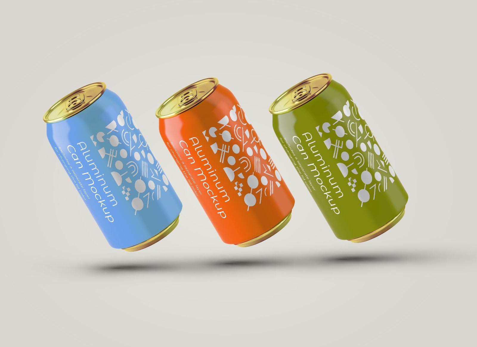 330ml Aluminum Can Mockup Set — image 2