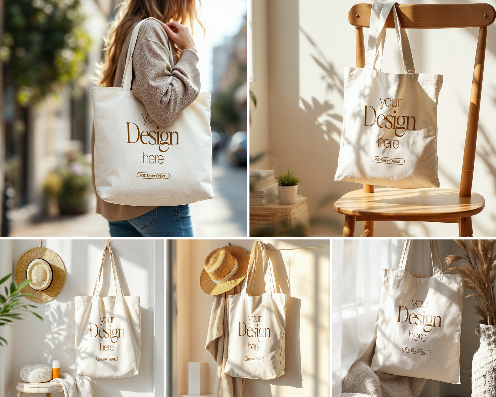 Tote Bag Mockup Bundle PSD: Printify & Printful, 20+ Smart Object Mockups — image 4