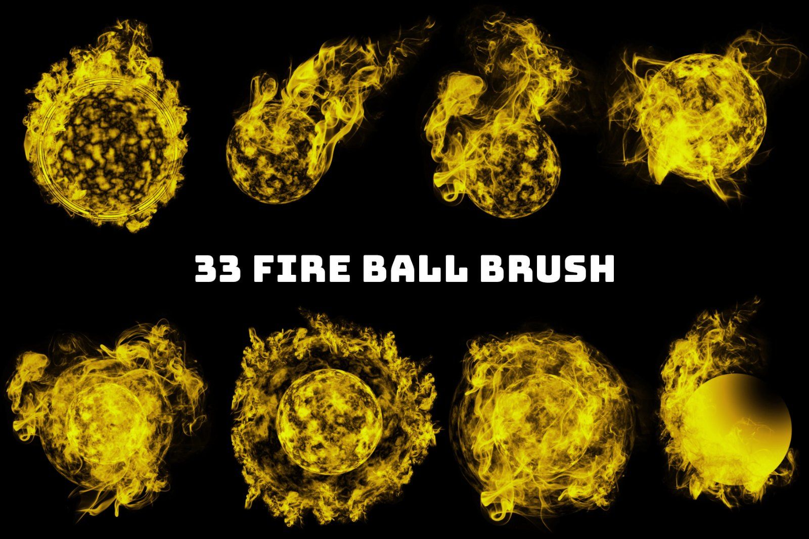 150+ Fire Flames Photoshop Brush, Fire Circle brush, Fire Ball brush, Fire brush, fire effect, flame — image 5