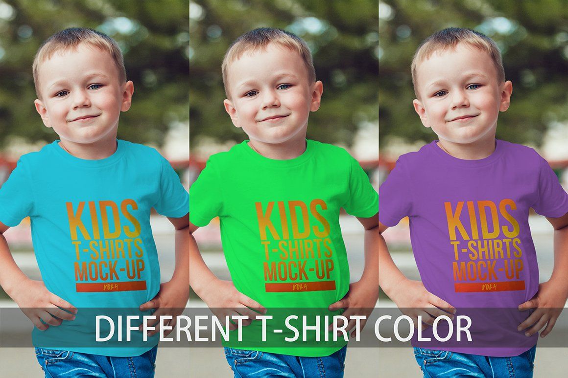 Kids T-Shirt Mock-Up Vol 4 — image 3