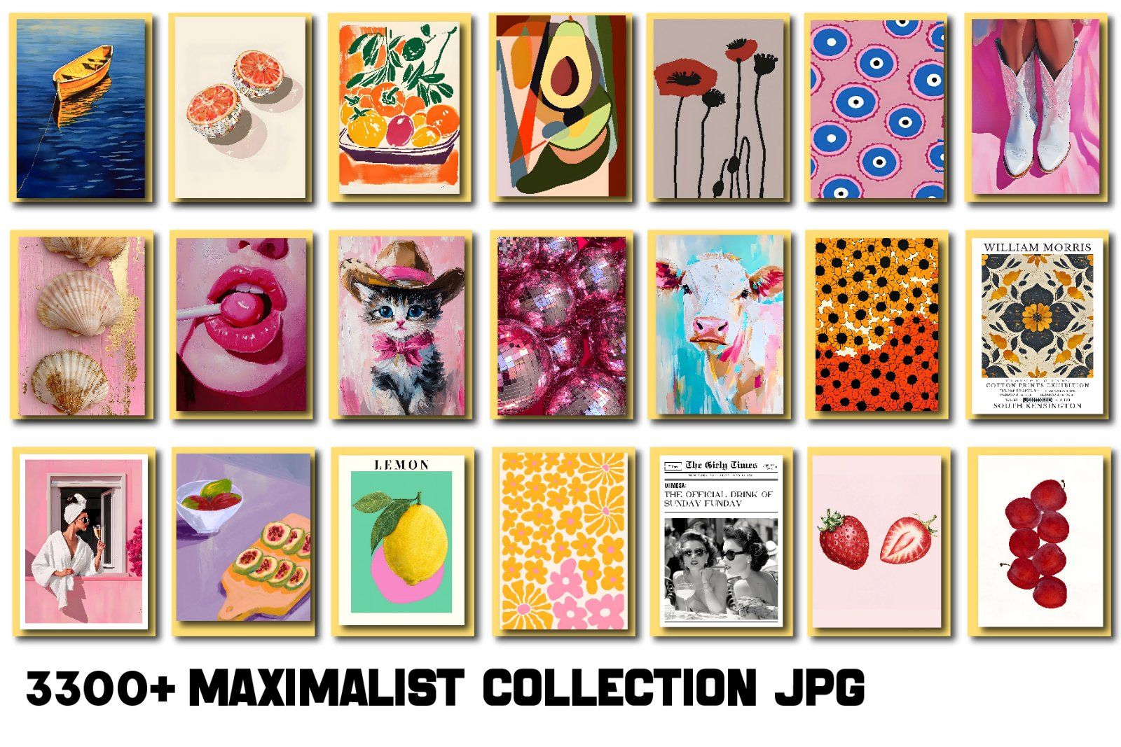 Maximalist Wall Art Collection Entire Shop Sale, Bundle Wall Art, Aesthetic wall posters, Wall Art, — image 5