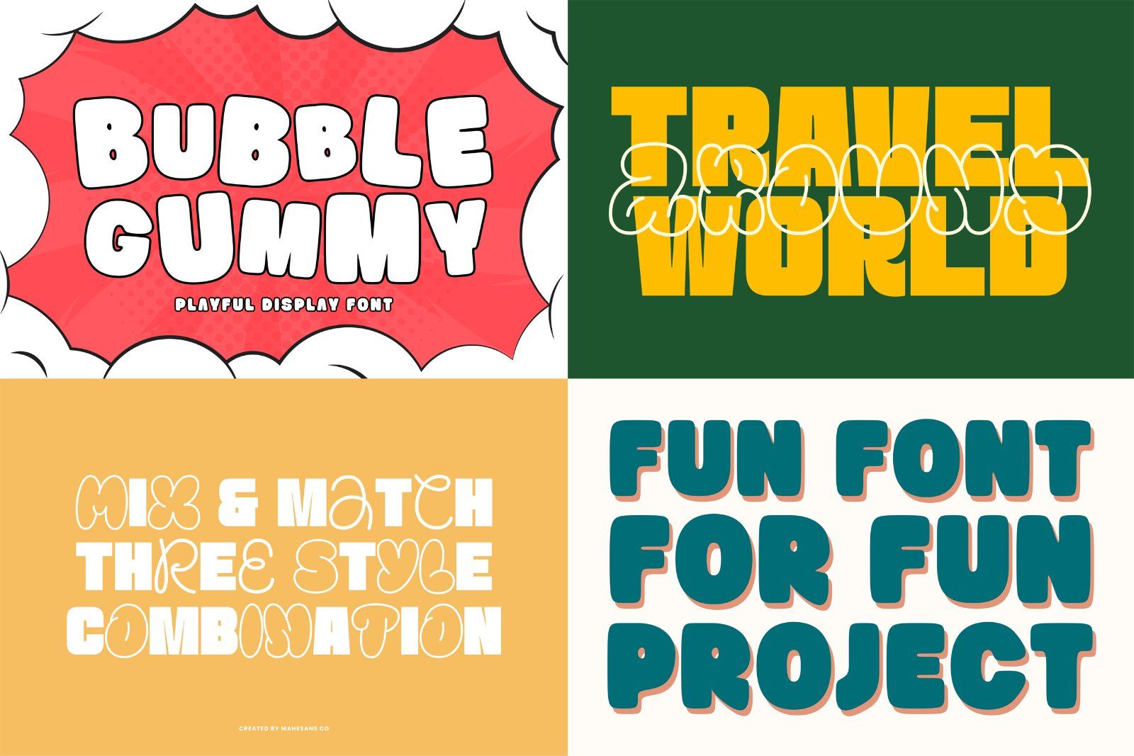 Sans Serif Fonts Bundle - Bold, Playful, Retro & Modern Typeface — image 4