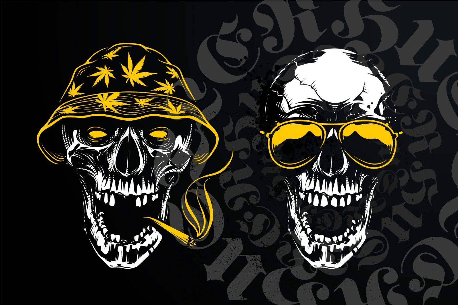 Hustler Skull Vector Art — image 4