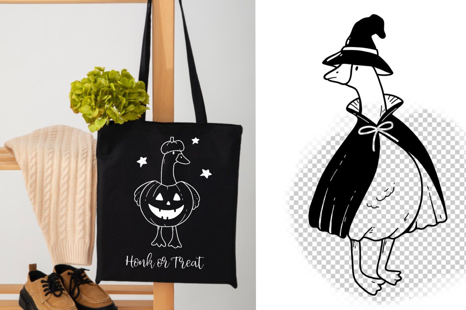 Halloween Silly Goose PNG,SVG — image 2