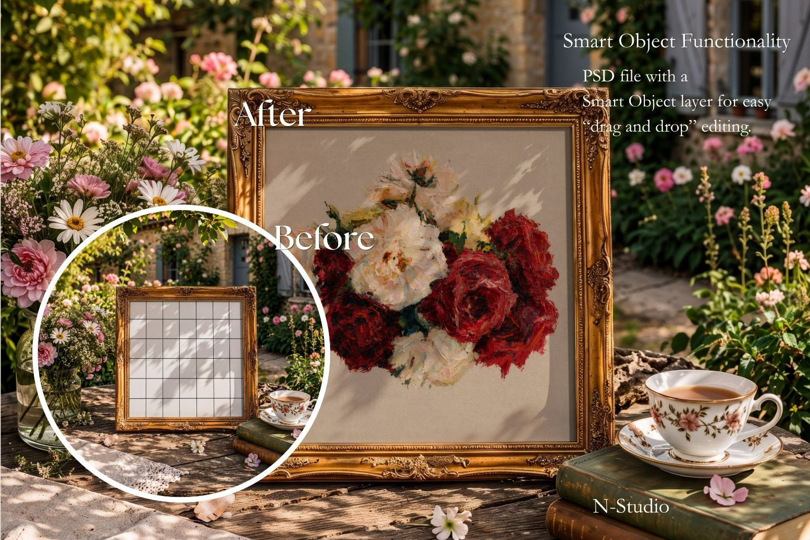 Spring Frame Mockups: Elegant Baroque & Gold Frames Collection — image 4