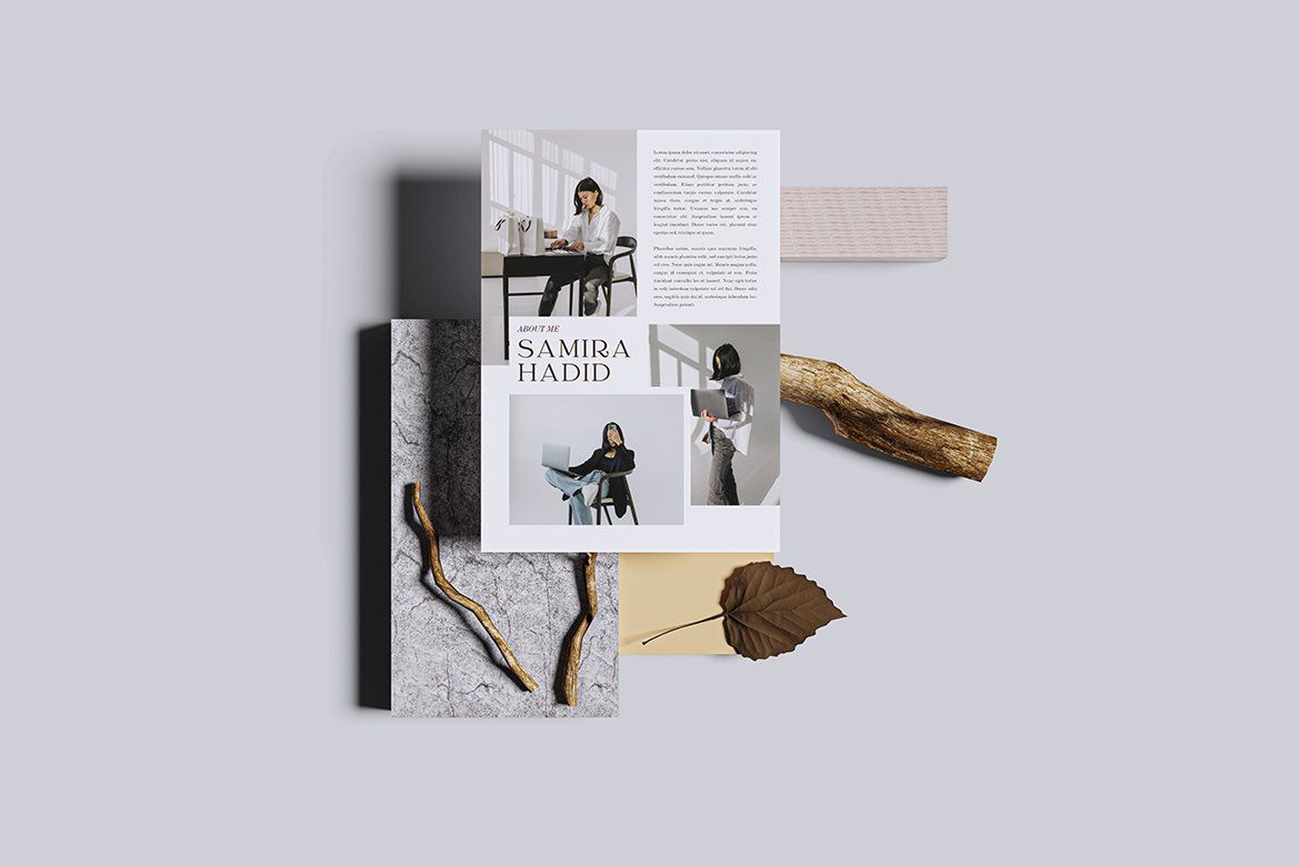 Flyer Mockup – A4 Hanging Clip Horizontal (4 Objects) — image 4