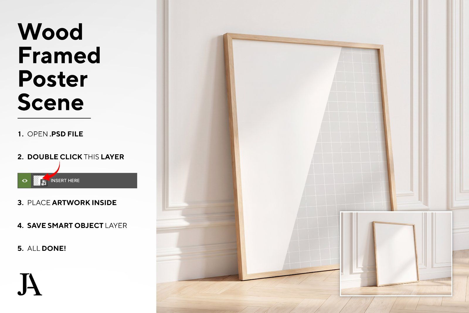 Wood Framed Poster | DIN A PSD — image 4