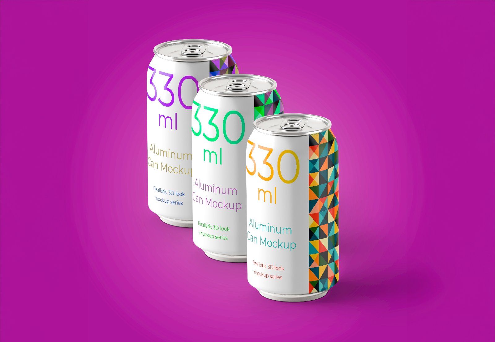 330ml Aluminum Can Mockup Set — image 3