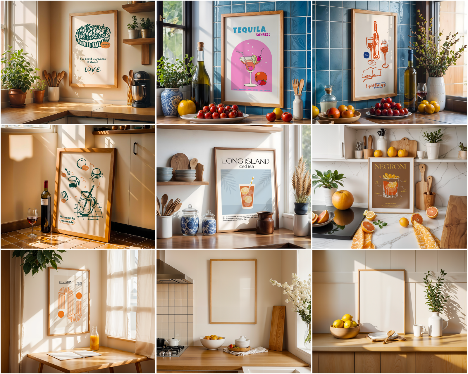 35 Kitchen Frames Mockup PSD Bundle — image 3