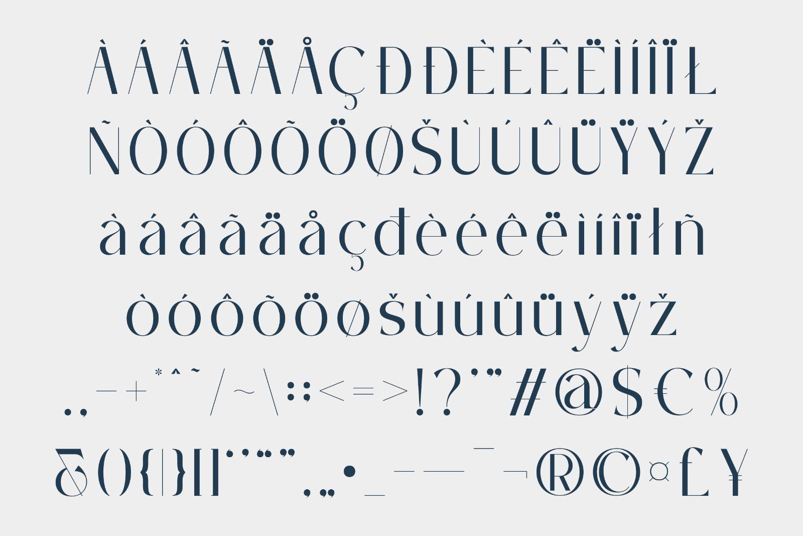 Mareto Font – Elegant Sans Serif Display, Luxury Modern Typeface, Stylish Ligature Font for Branding — image 4