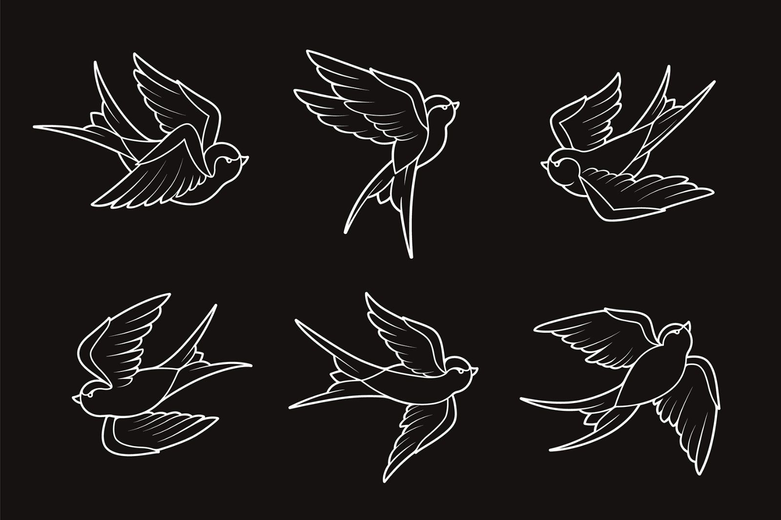 Old School Tattoo Birds — image 4