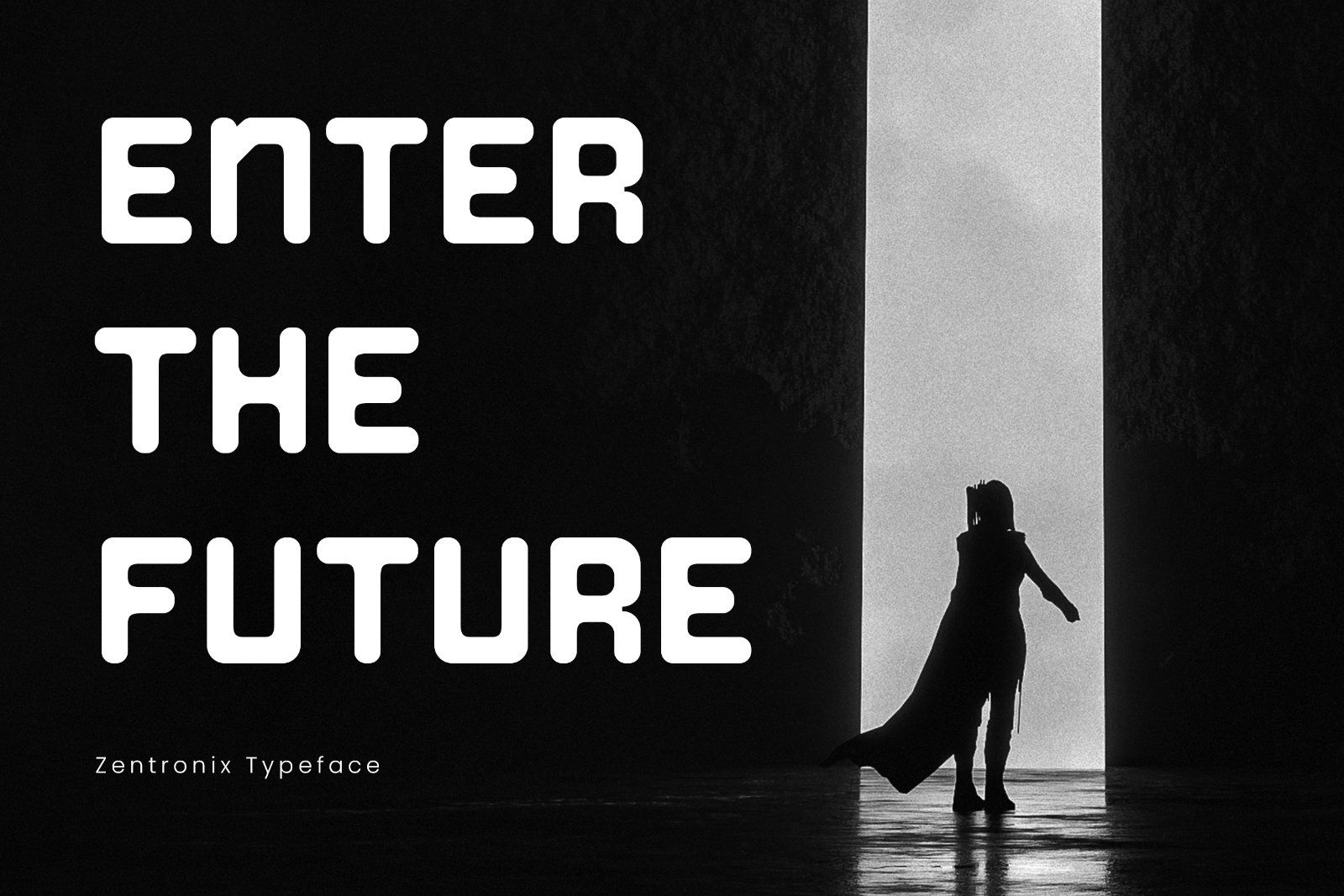 Branding Zentronix – Futuristic Industrial Display Font with Modern Tech Style & Ligatures — image 6