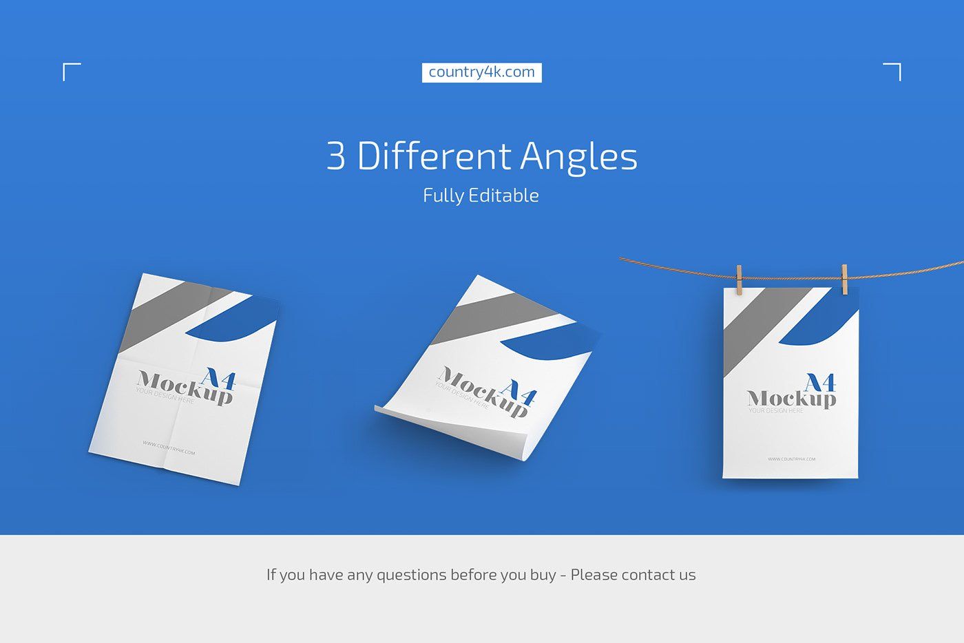 A4 Flyer Paper Mockup Set — image 4
