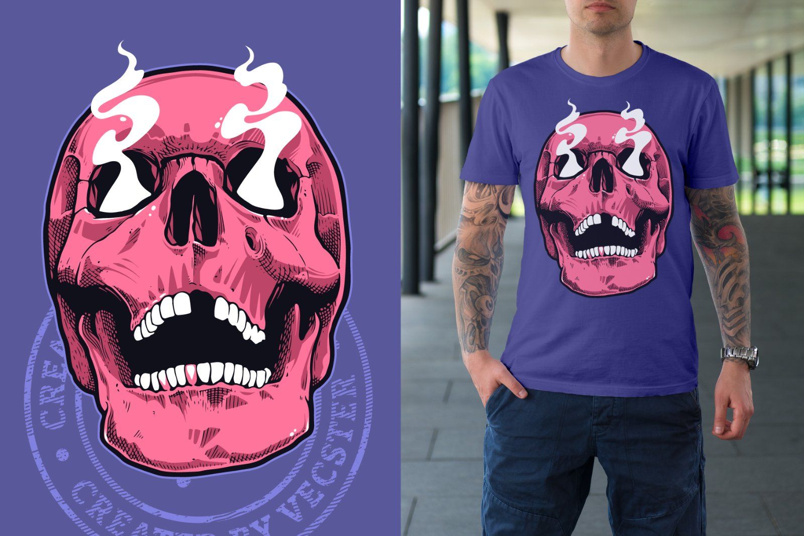 Vintage Vector Skulls Pack — image 4
