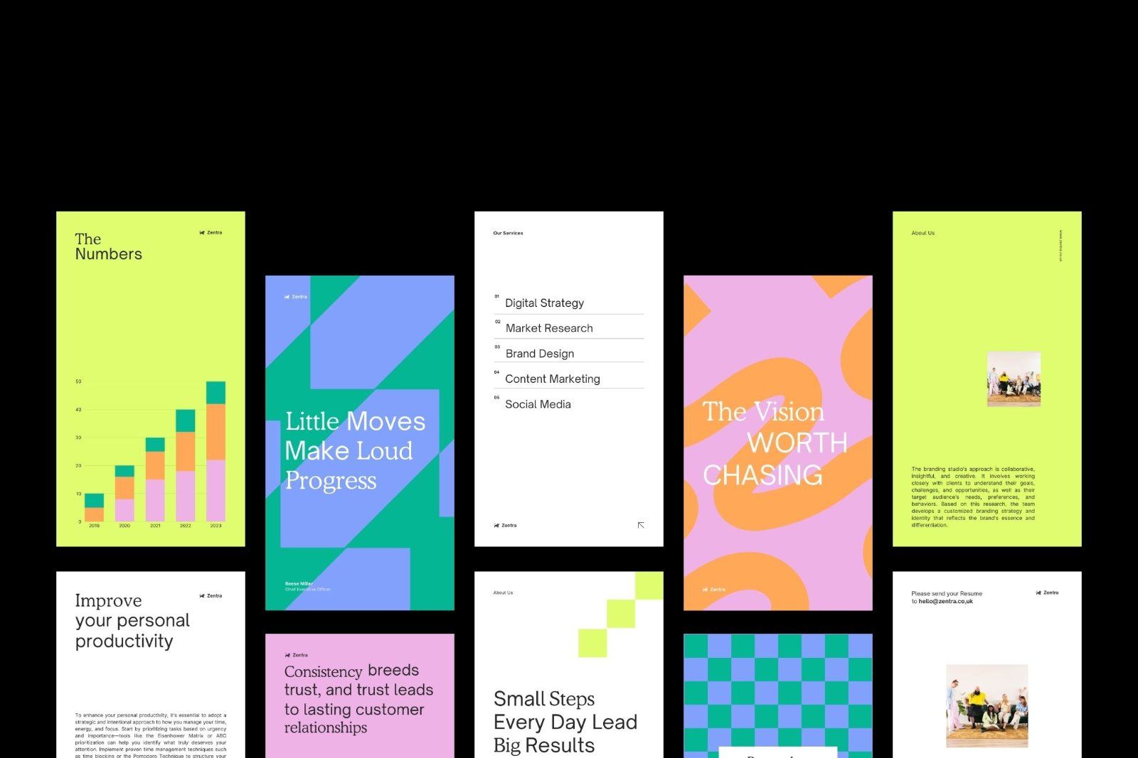 Zentra - Canva Business Social Media Pack — image 4