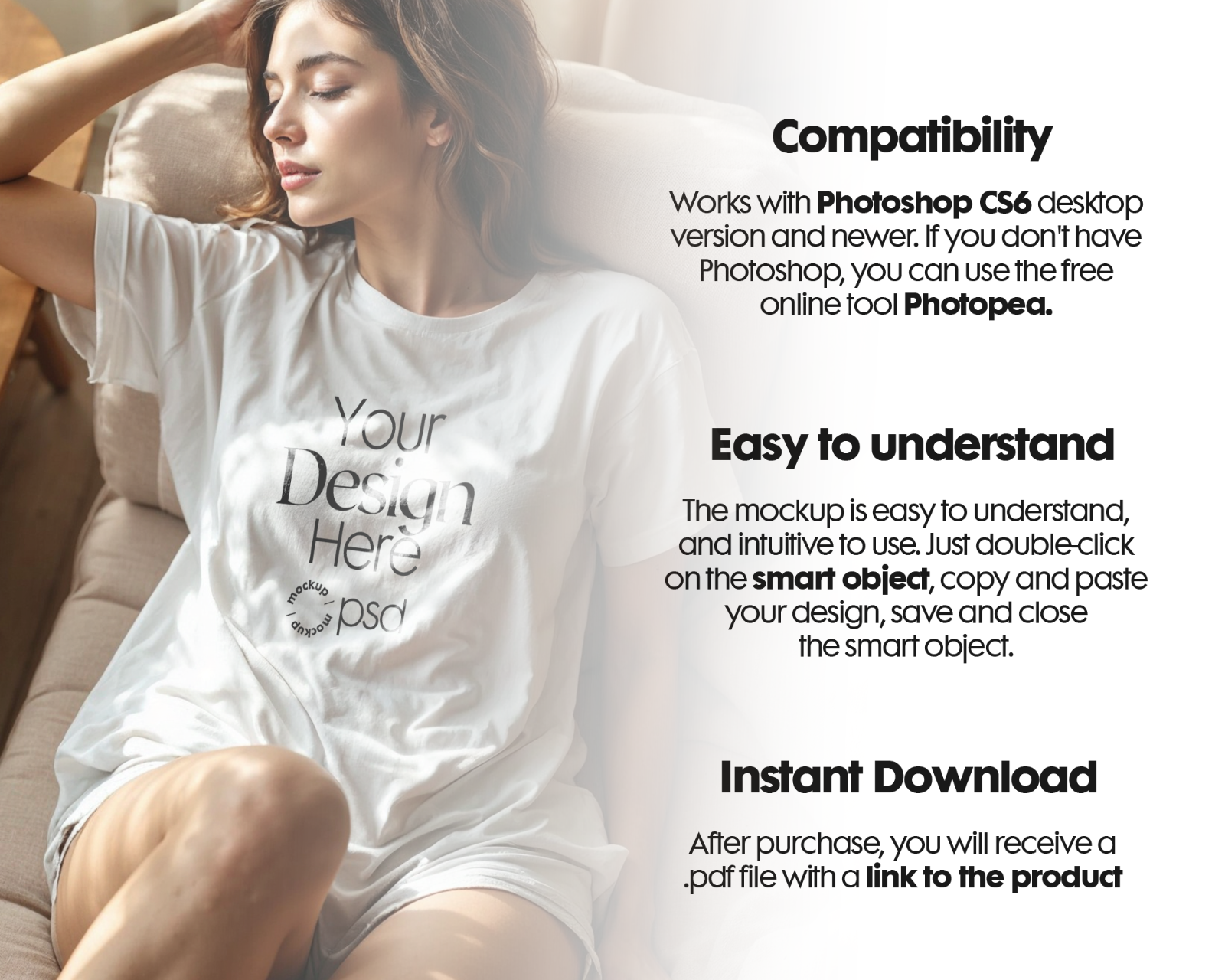 100 T-Shirt Mockup PSD Bundle – Gildan 64000 & Bella Canvas 3001 for Print on Demand — image 4
