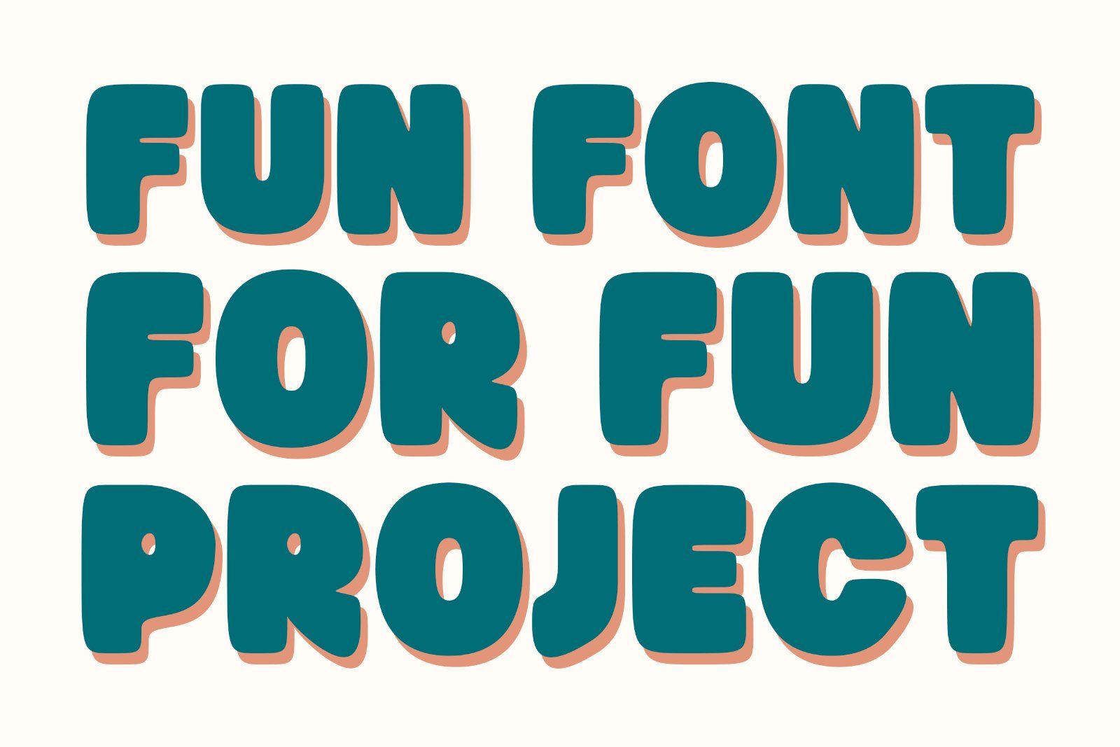 Bubble Gummy | Playful Display Font — image 3