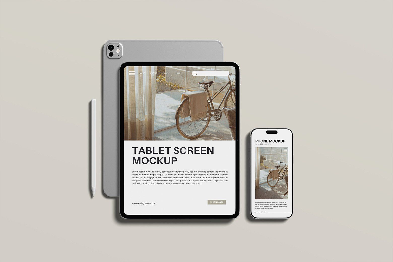 Tablet and Phone Mockup — image 4