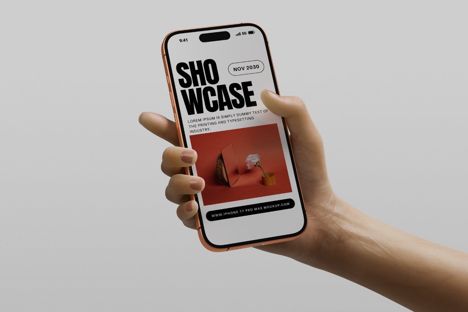 iPhone 17 Pro Mockup Holding — image 4