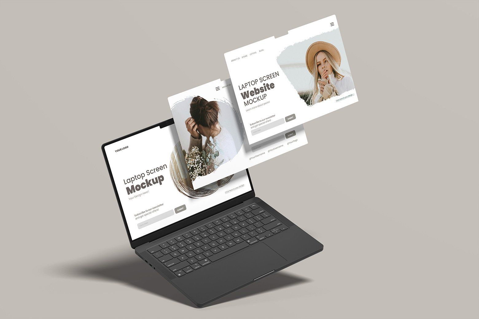 Laptop Screen Website Mockup — image 4