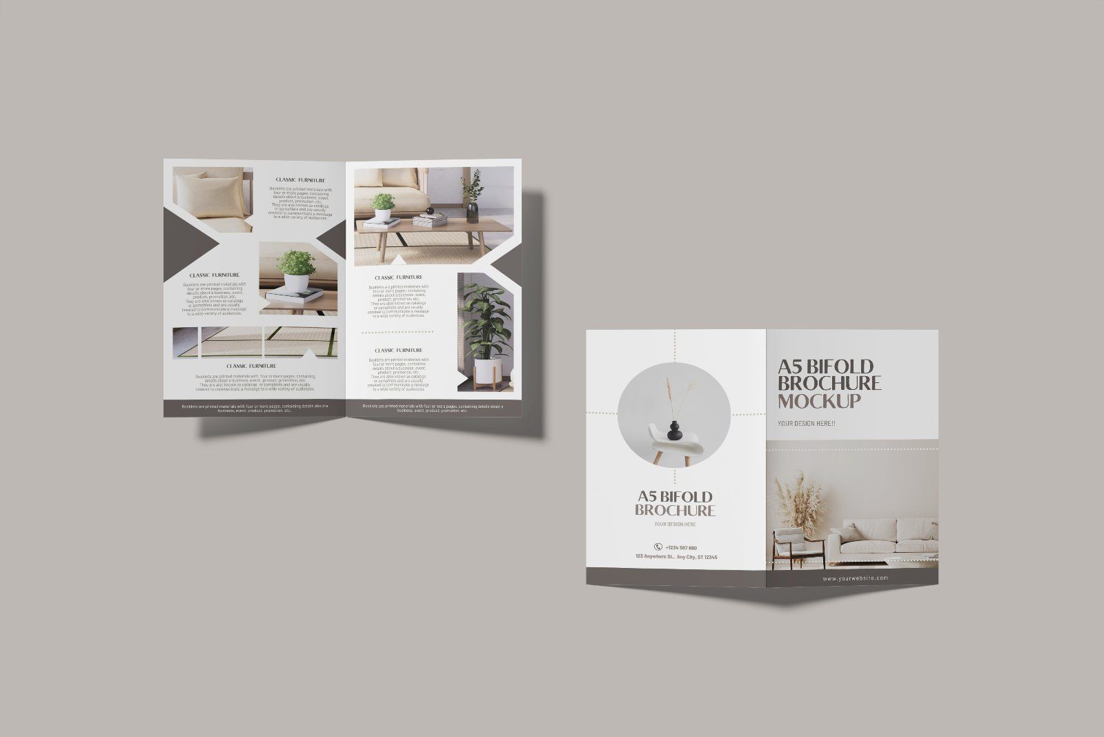 A5 Bifold Brochure Mockup — image 4