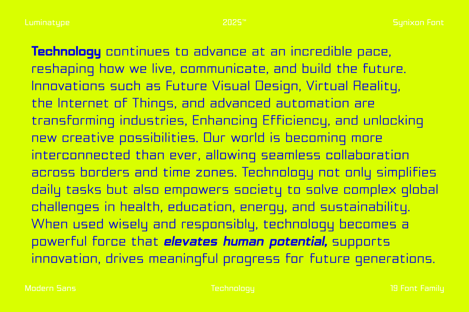 Synixon - Technology Font — image 4