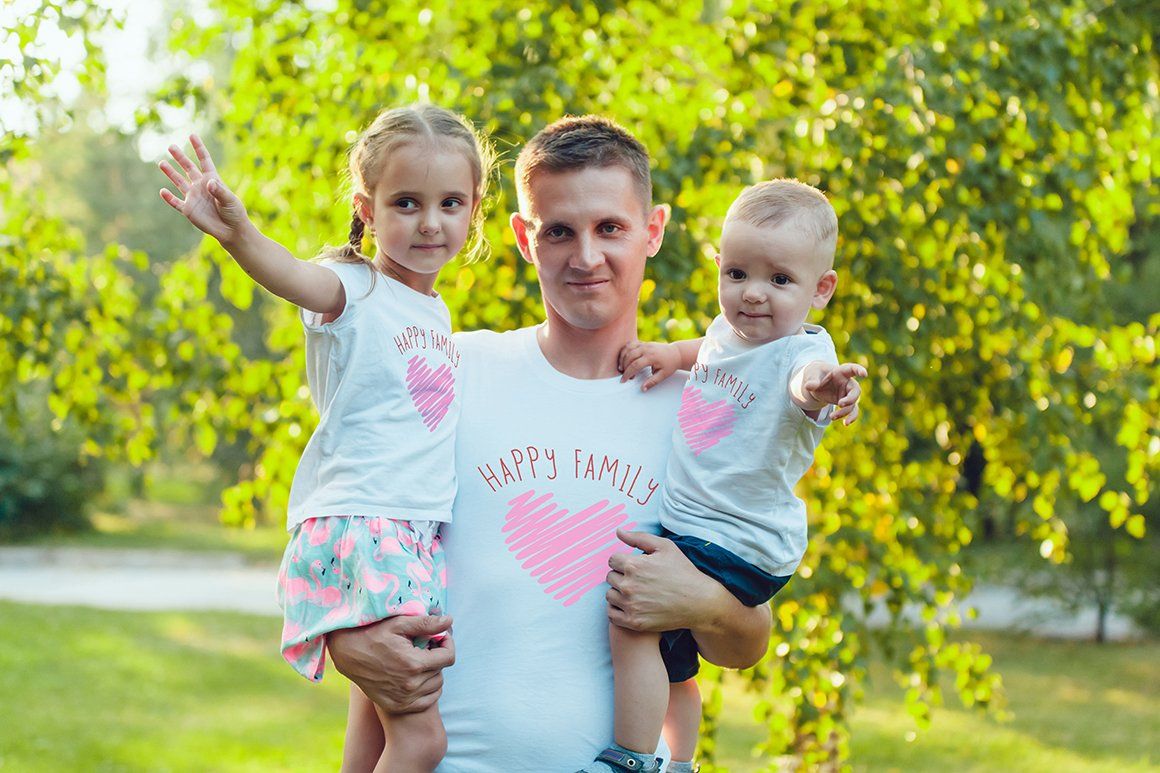 Happy Family T-Shirt Mock-Up — image 7