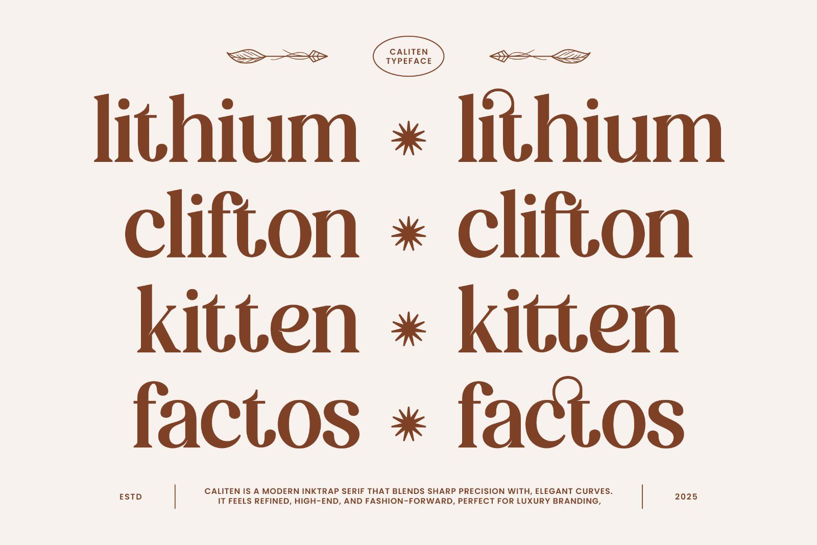 Caliten – Modern Inktrap Serif — image 4