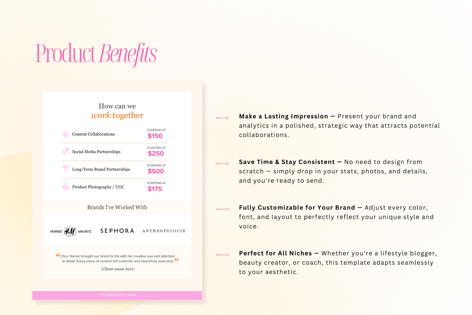 Media Kit Canva Template — image 4