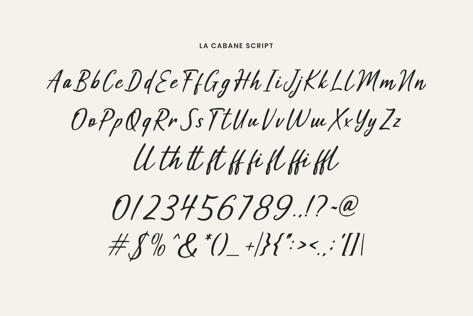 The La Cabane Vintage Duo Font — image 9